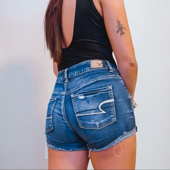 American Eagle Outfitters Pants - American Eagle Hi Rise Denim Shorts